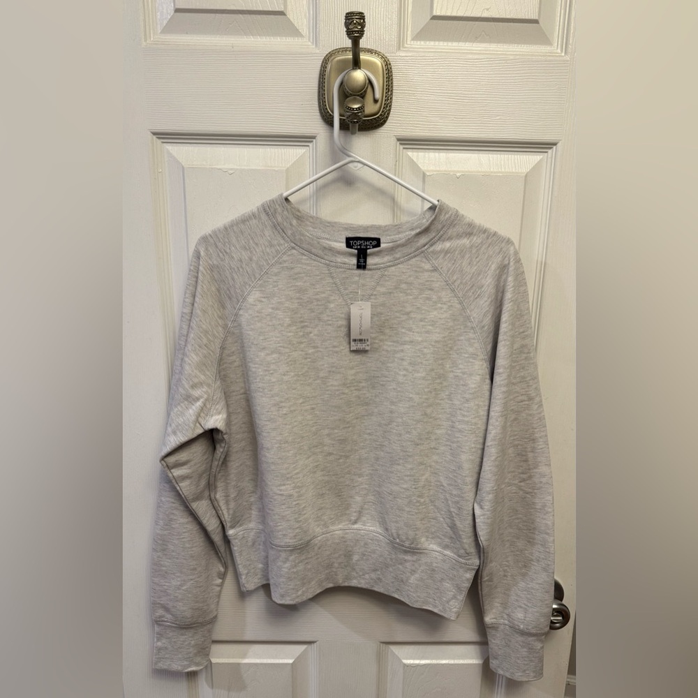 NWT Topshop Cropped Crewneck